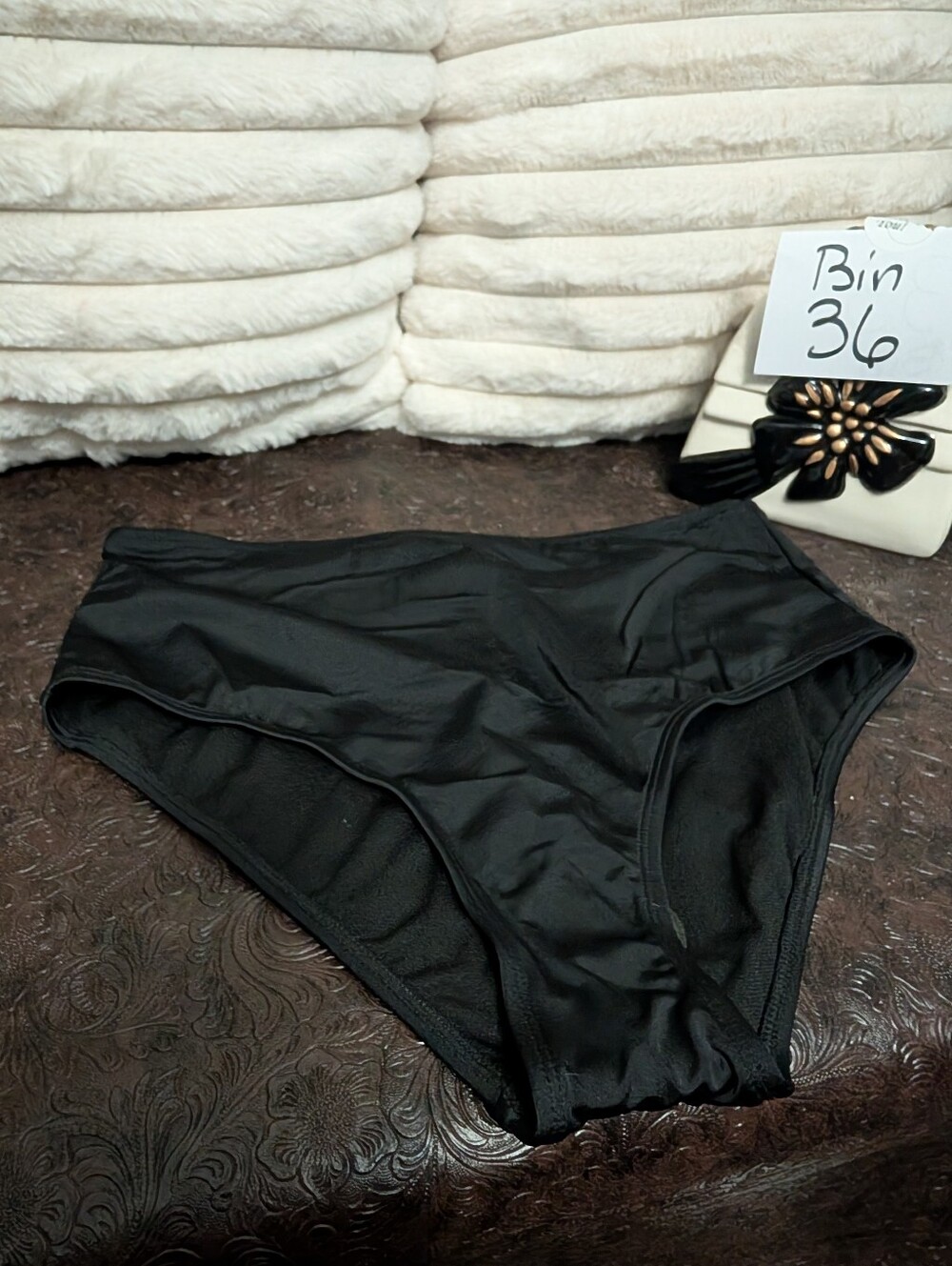 **Bottoms Only** Kim Gravel Black Women’s Swim Rash Guard - Sleek Sun Protection